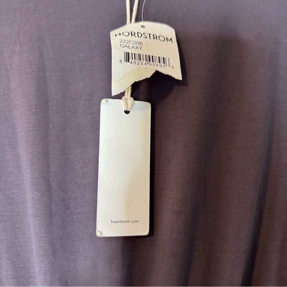 New Heartloom Side Cut Out Short Sleeve, Back Knot, Midi Dress in Galaxy XS - Picture 16 of 16